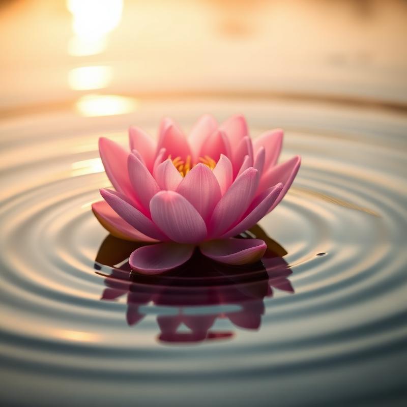 Lotus on still water